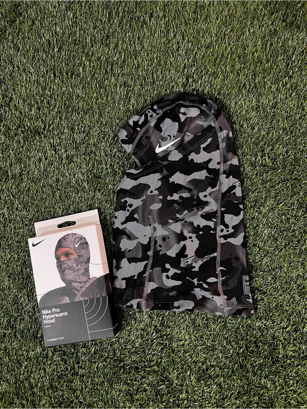 Nike Camo Thermal Hood - Black & Gray